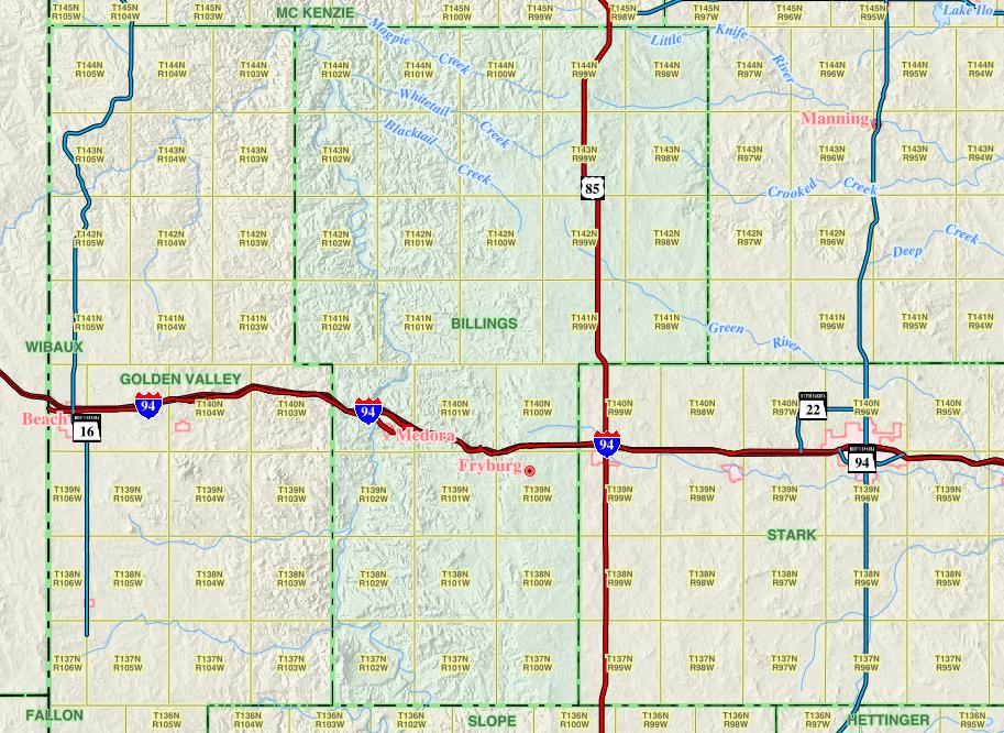 Billings County Nd Gis Billings County Mapservice